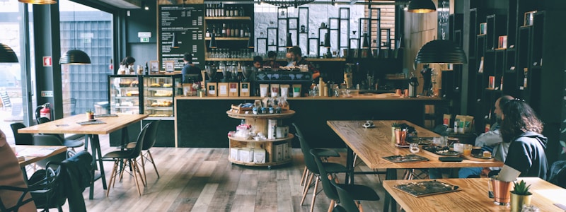 Elderly woman enjoying coffee in cafe