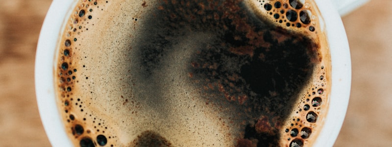 Beautiful latte art being created